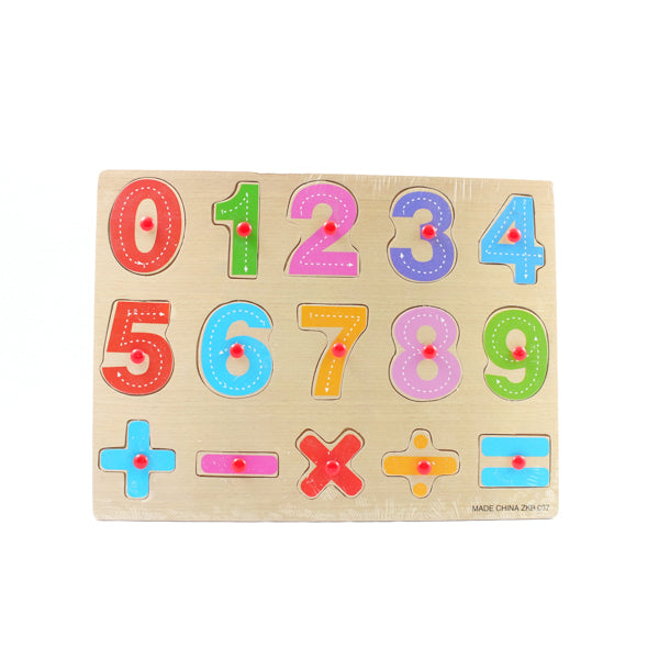 3D Wooden Number Learning Board – Educational Montessori Puzzle Toy for Kids